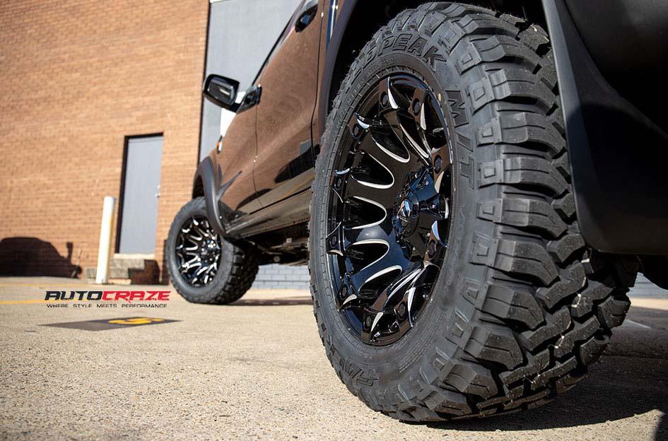 FORD RANGER BATTLE AXE GLOSS BLACK MILLED ACCENTS